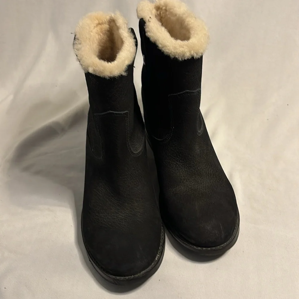 Cole Haan Grand OS Black Suede Ankle Boots Size 9.5